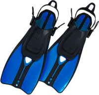 Duo 2 snorkelvinnen Blauw