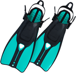Duo 2 snorkelvinnen Turquoise