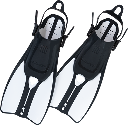 Duo 2 snorkelvinnen Wit