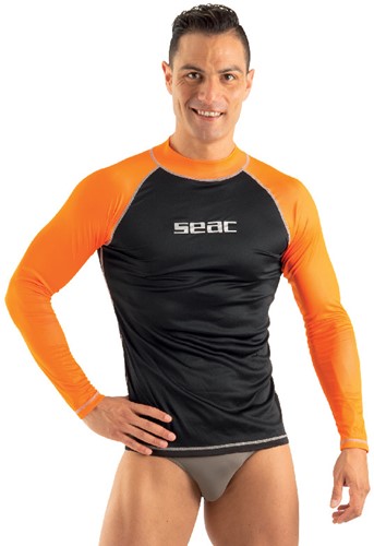 Seac Sub T-SUN Lang Man Zwart/Oranje