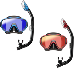 Tusa Sport Serena Snorkelset - Mirrored (UC0118M)