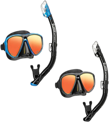 Tusa Sport Powerview Snorkelset - Mirrored (UC2425PMQB)