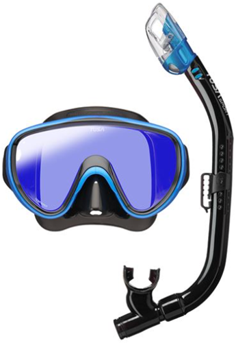 Tusa Sport Serena Snorkelset - Mirrored (UC0118M) Blauw