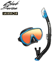 Tusa Sport Serena Snorkelset - Mirrored (UC1625PMQB) Blauw