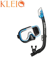 Tusa Sport Mini-Kleio Dry Snorkelset (UC-2022P) Zwart-Blauw