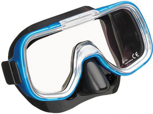 Tusa Sport Mini-Kleio Dry Snorkelset (UC-2022P) Zwart-Blauw-2