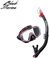 Tusa Sport Visio Tri-Ex Snorkelset (UC3125PQB) Rood