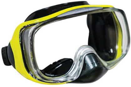Tusa Sport Imprex 3D Dry Snorkelset (UC-3325P) Geel-2