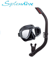 Tusa Sport Splendive Snorkelset (UC-7519P) Zwart