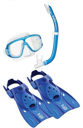 Tusa Masker, Snorkel, Vinnen Set UP-0101 CB M