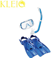 Tusa Sport Mini Kleio Hyperdry Snorkelset (UC-0201) Blauw Small