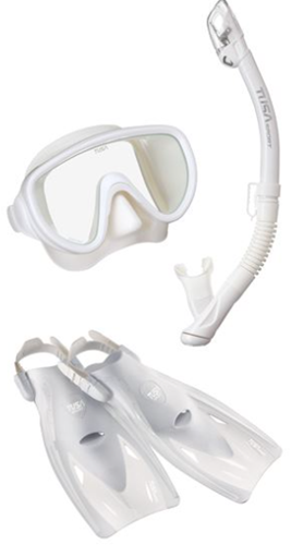 Tusa Sport Serene Snorkelset (UC-1521Q) Wit Small